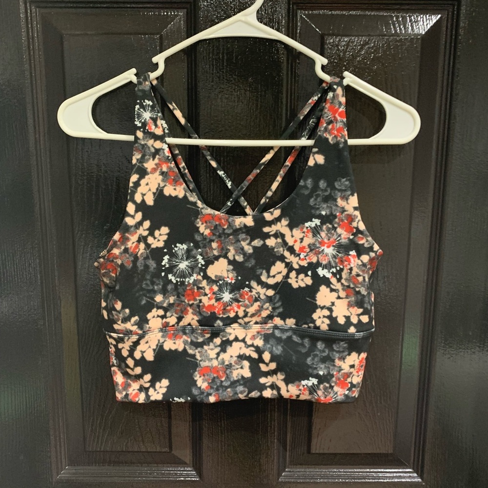 Ebb & flow sports bra cropped long line.